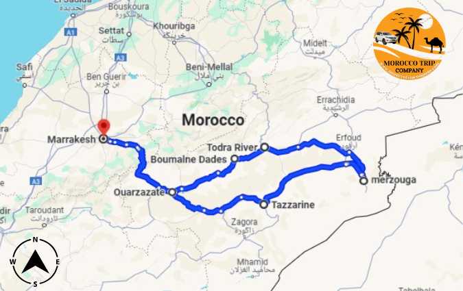 Excursión de 2 días desde Marrakech al desierto de Merzouga